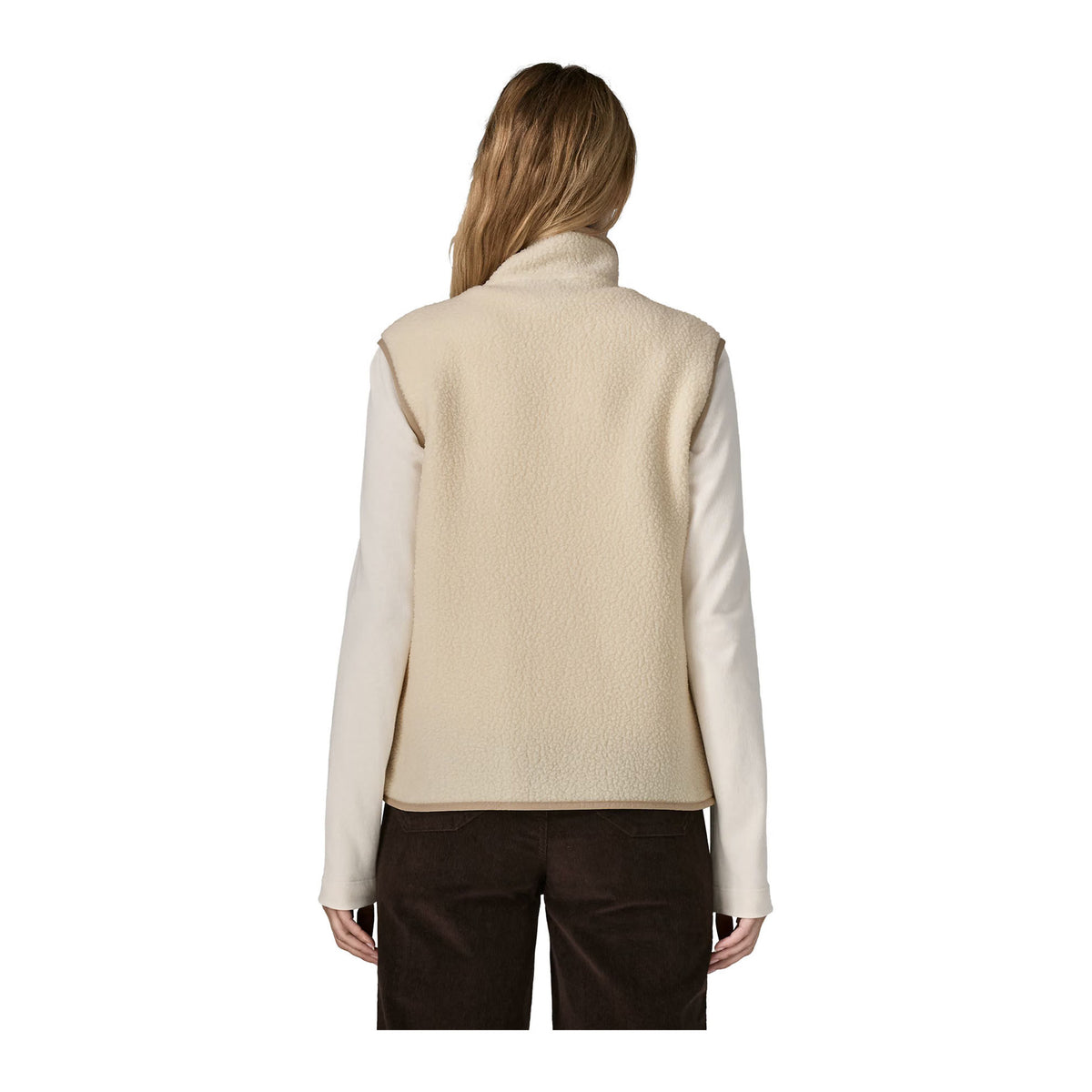 W's Retro Pile Vest, Natural