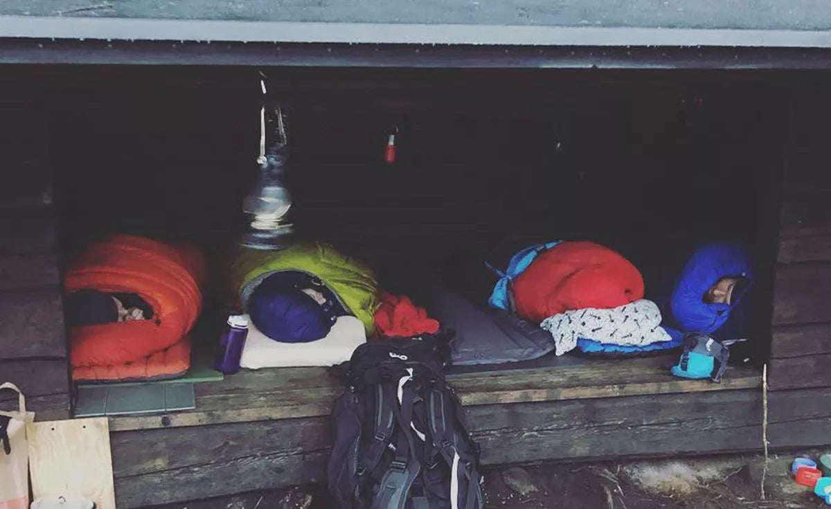 En vinternatt i vindskydd