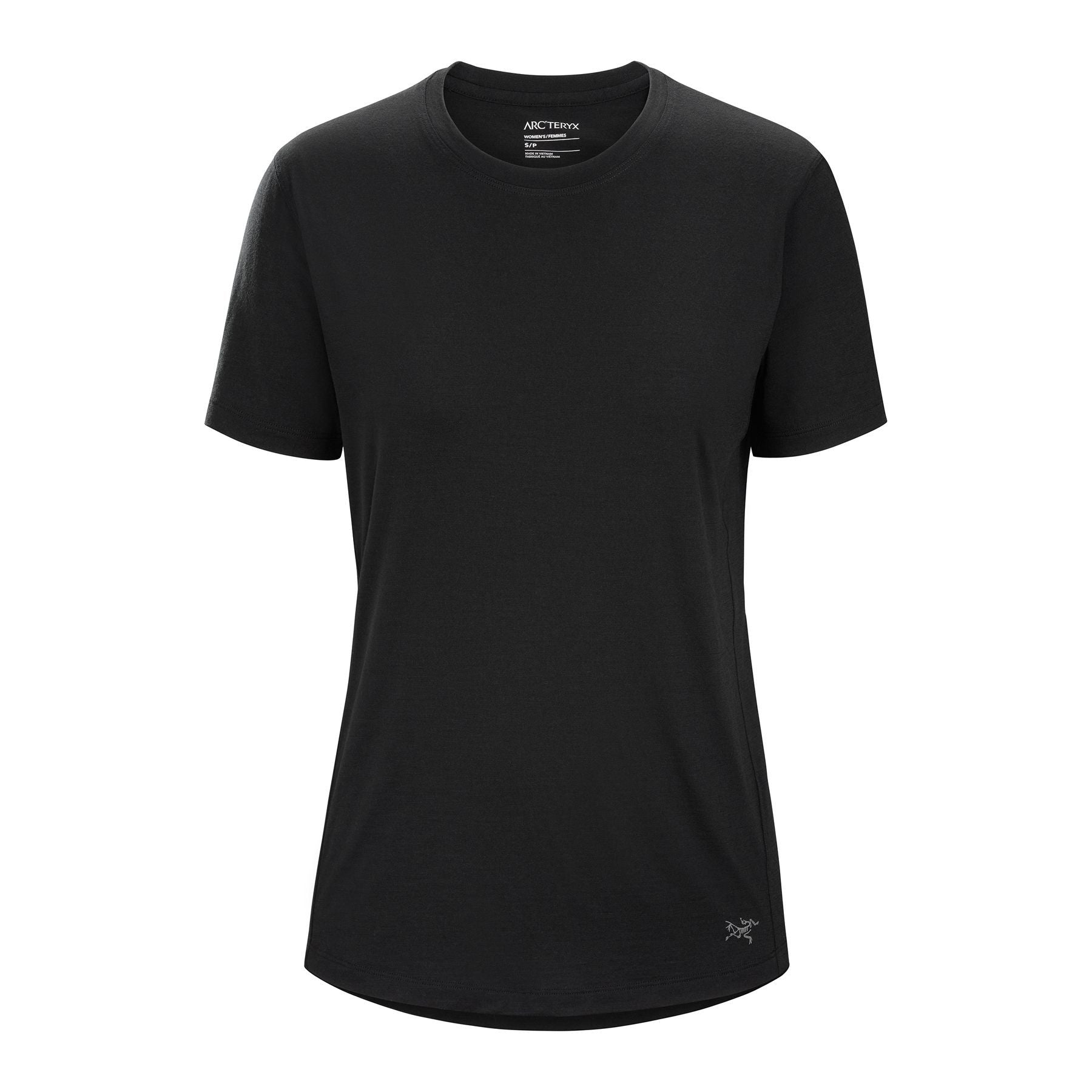 Lana Merino Wool Crew SS W, Black