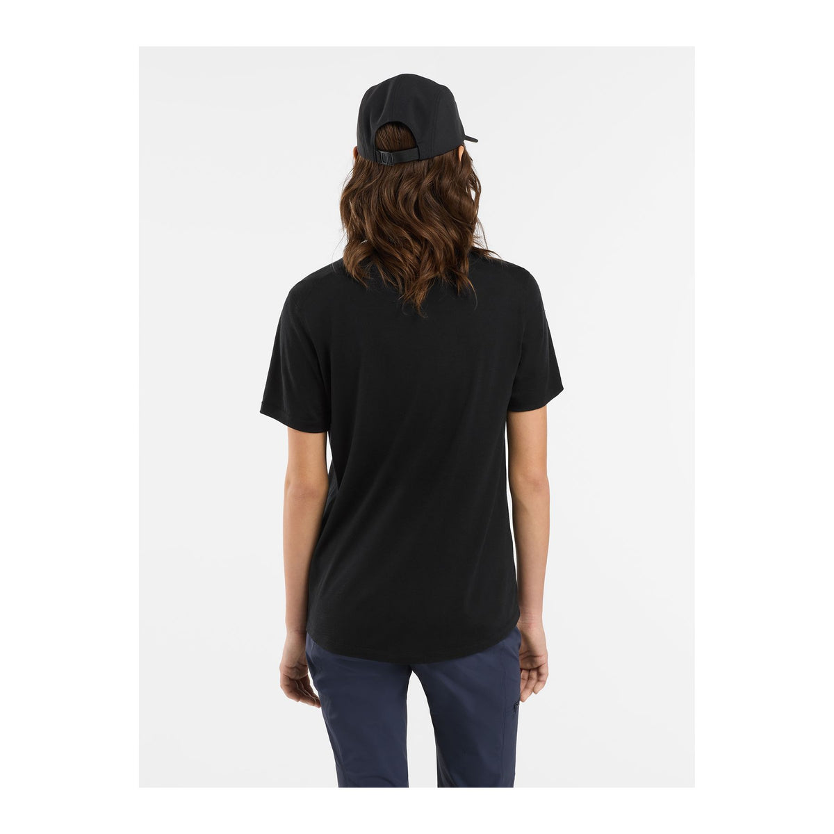 Lana Merino Wool Crew SS W, Black