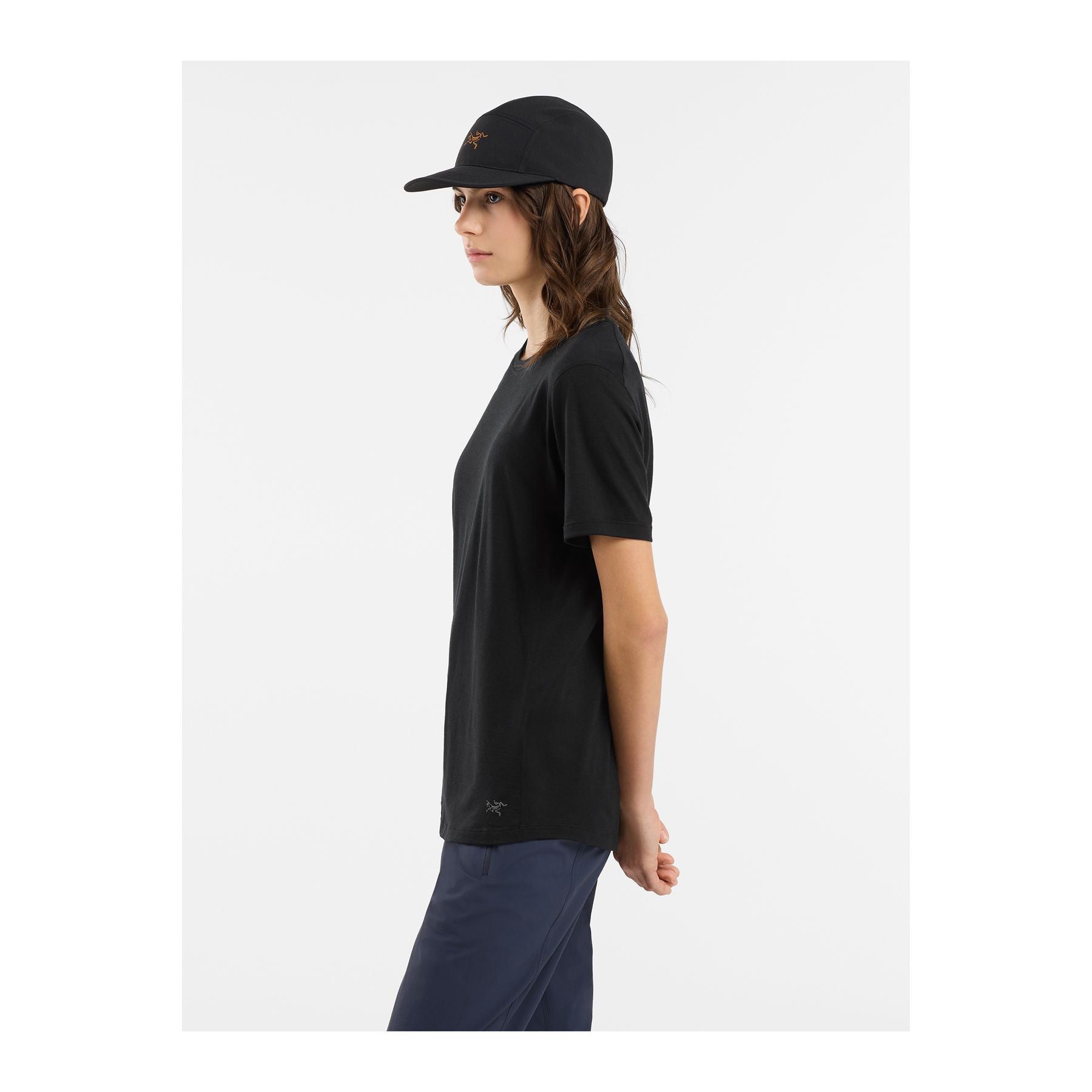 Lana Merino Wool Crew SS W, Black