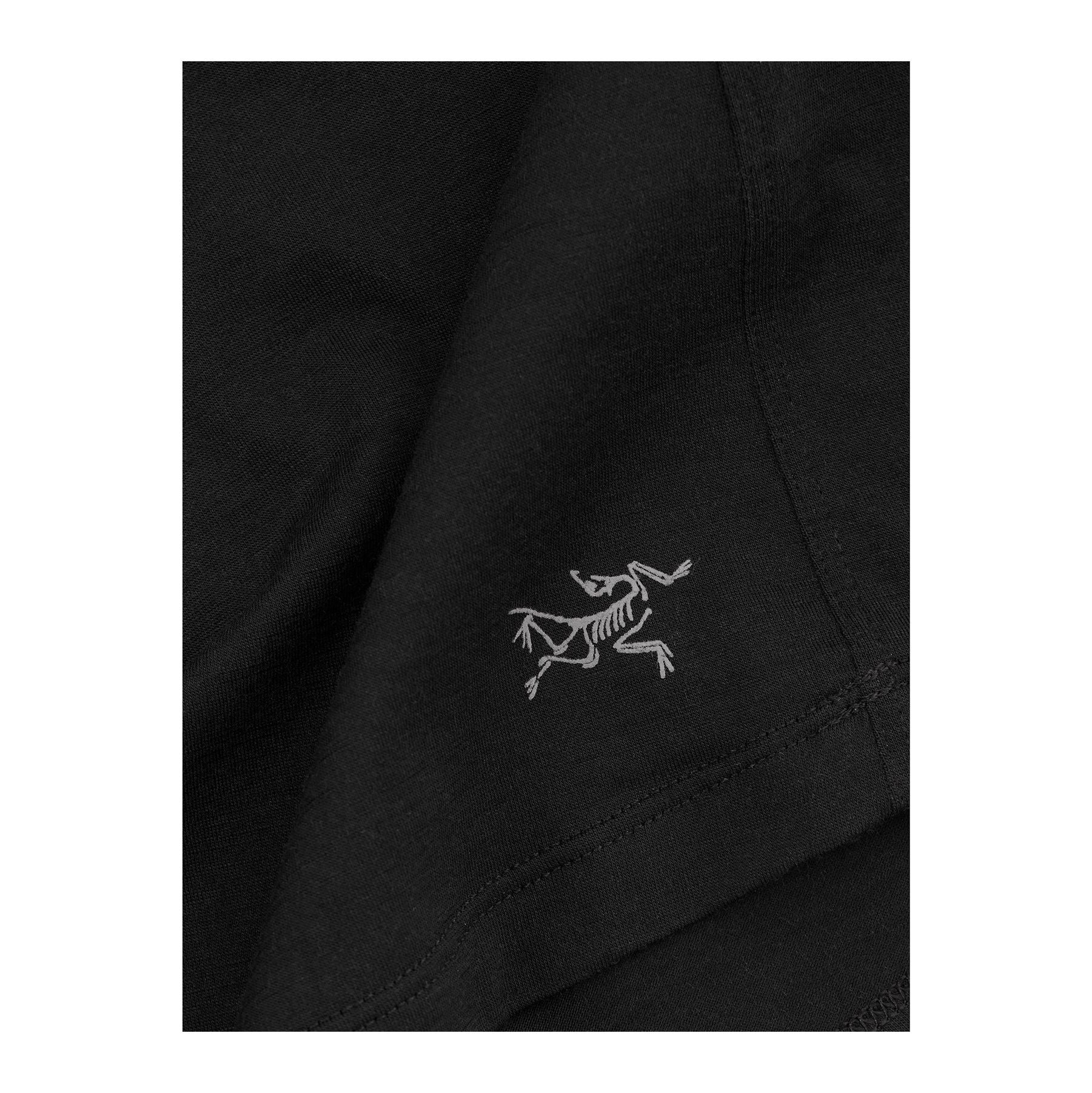 Lana Merino Wool Crew SS W, Black