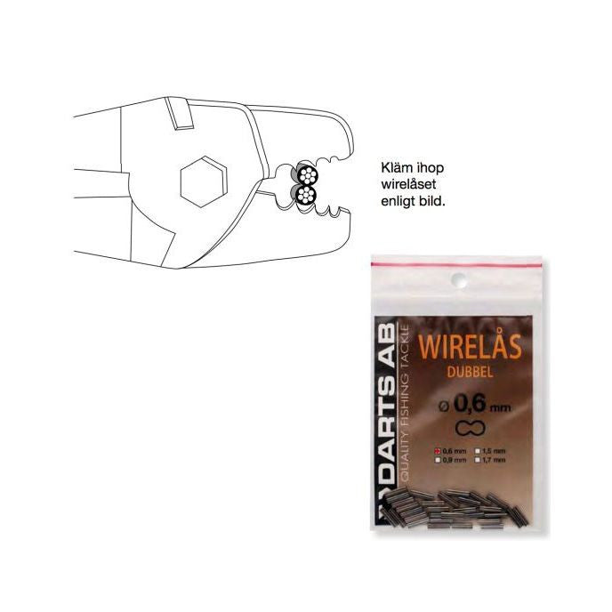 Wirelås Dubbel 1,5mm-2