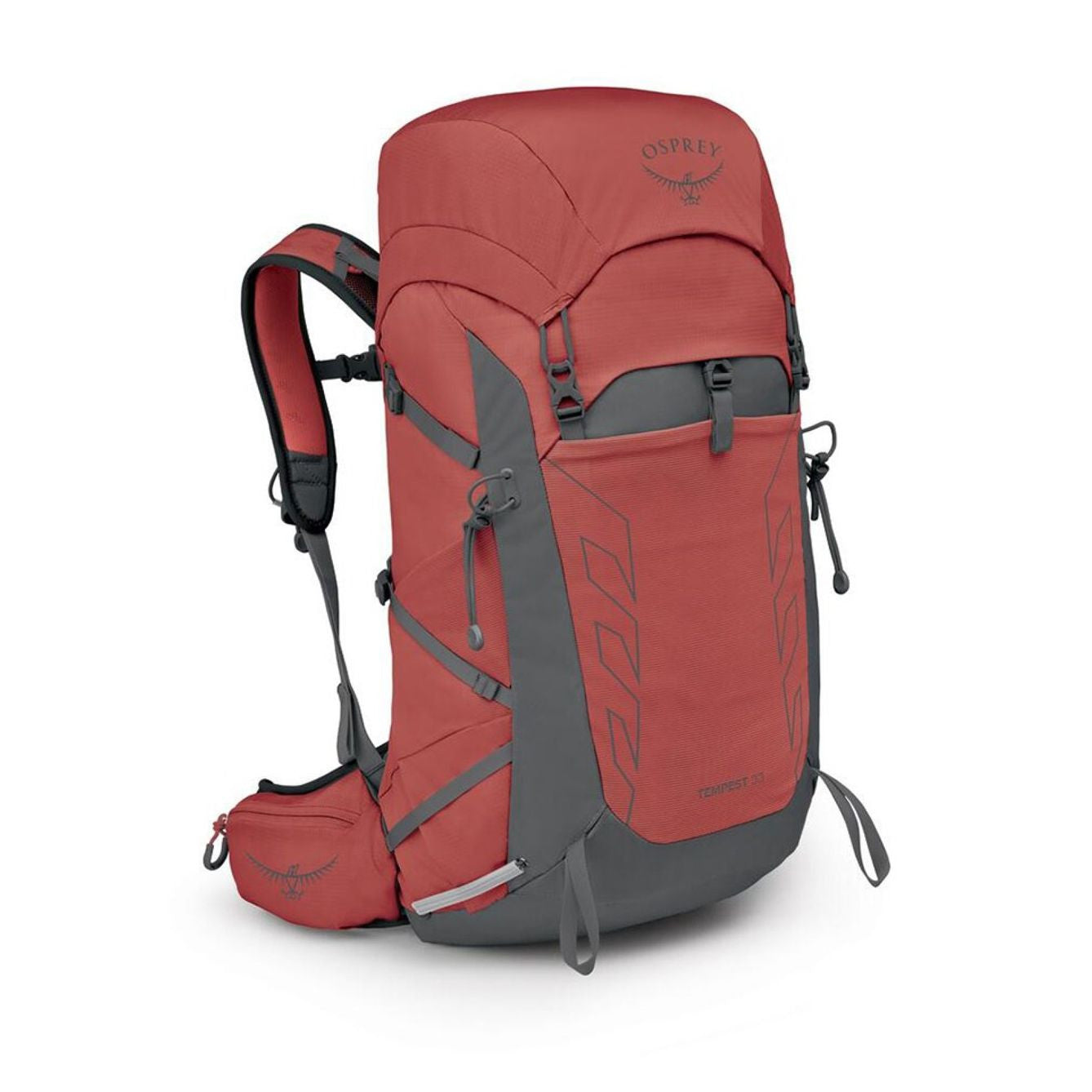 Tempest 33, Red pampas coal grey