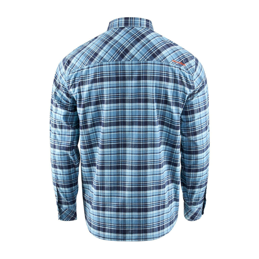 Dungeness Seawool Flannel Shirt, Captains blue