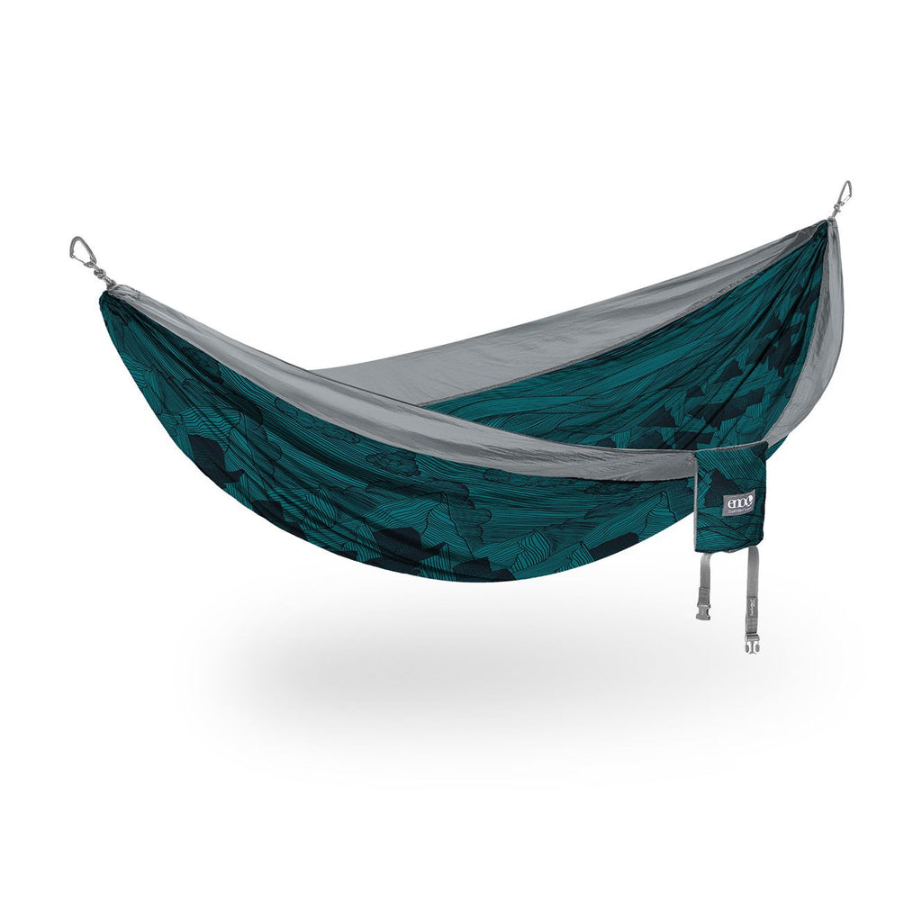 Hammock DoubleNest Print, Mountains to sea grey