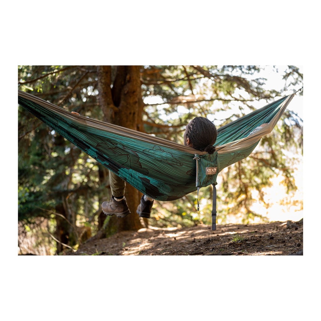 Hammock DoubleNest Print, Mountains to sea grey