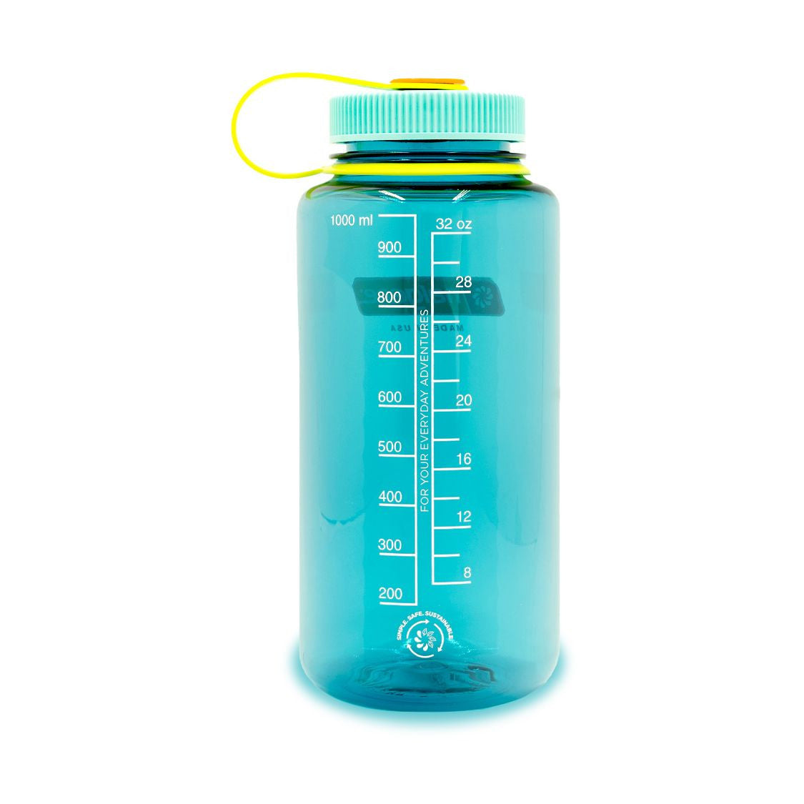 Flaska 1,0 L Wide Mouth, Cerulean