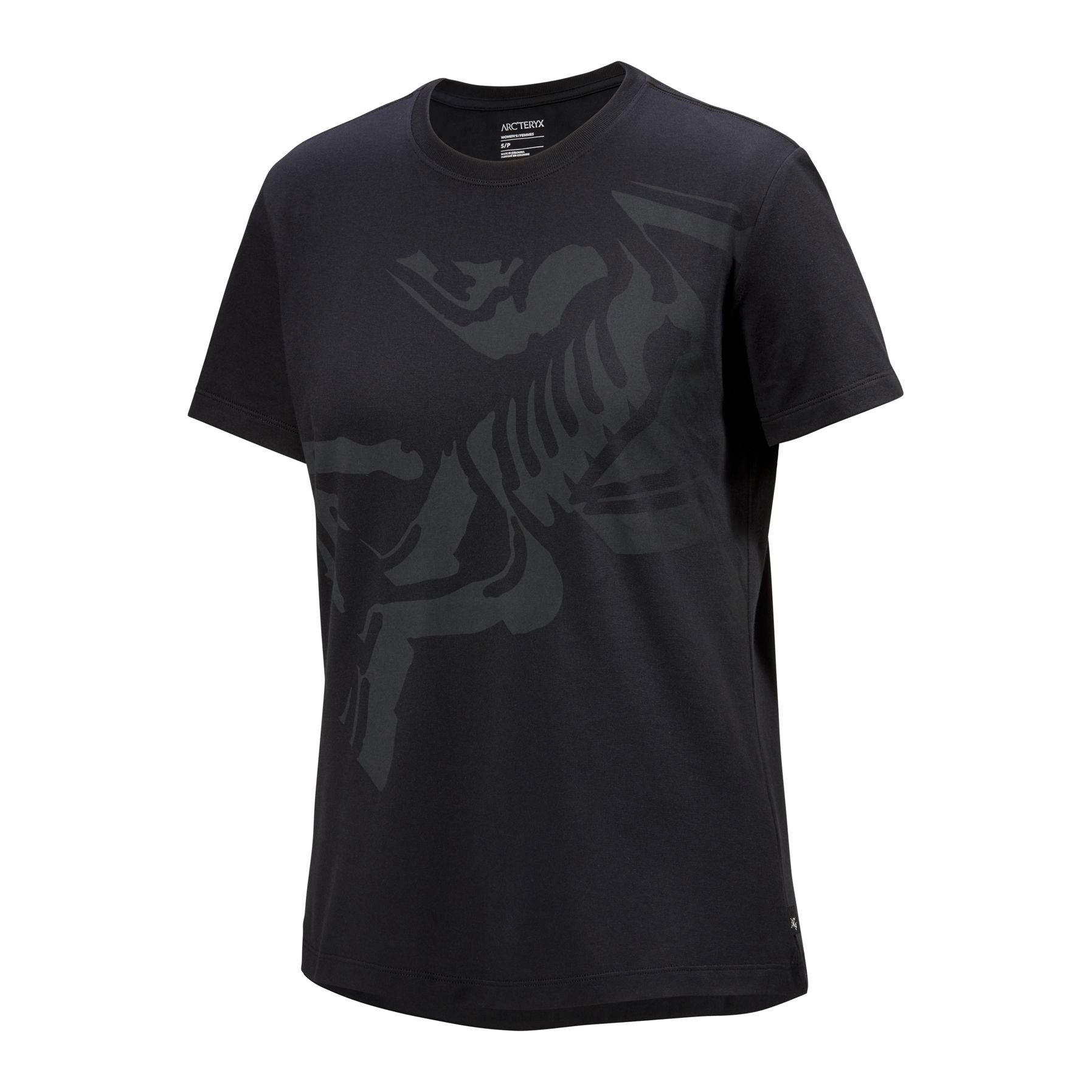 Bird Cotton T-Shirt SS W, Black