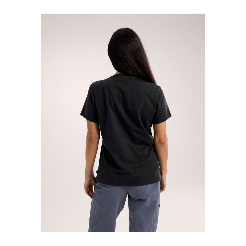 Bird Cotton T-Shirt SS W, Black
