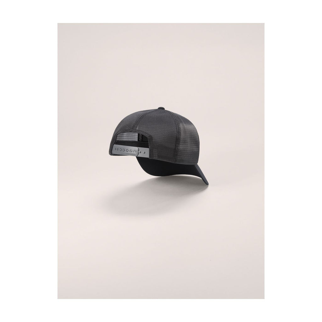 Bird Word Trucker Hat, Black cloud