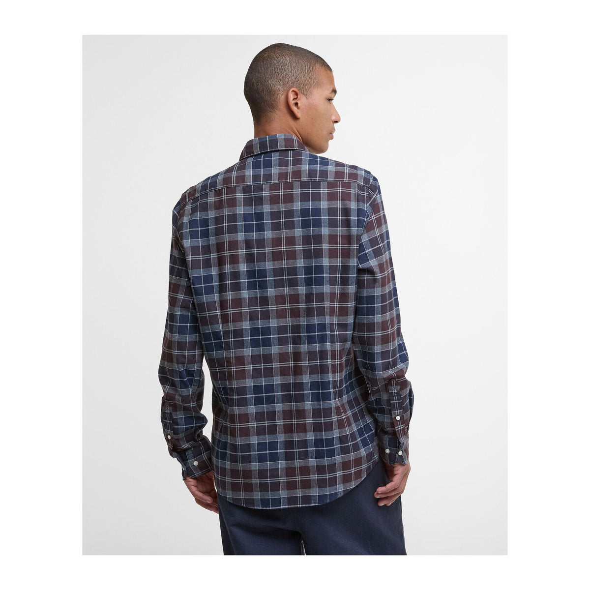 Fortrose Tailored Tartan Shirt, Midnight oak tartan