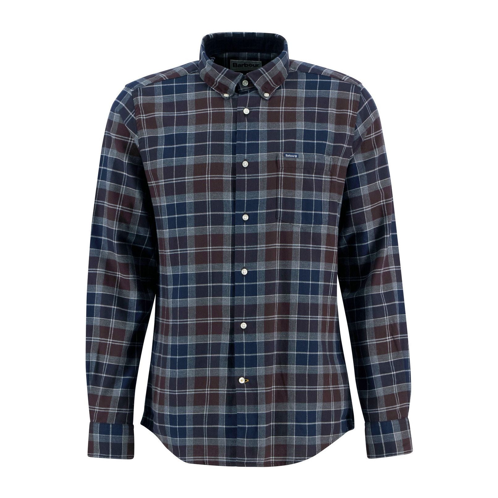 Fortrose Tailored Tartan Shirt, Midnight oak tartan