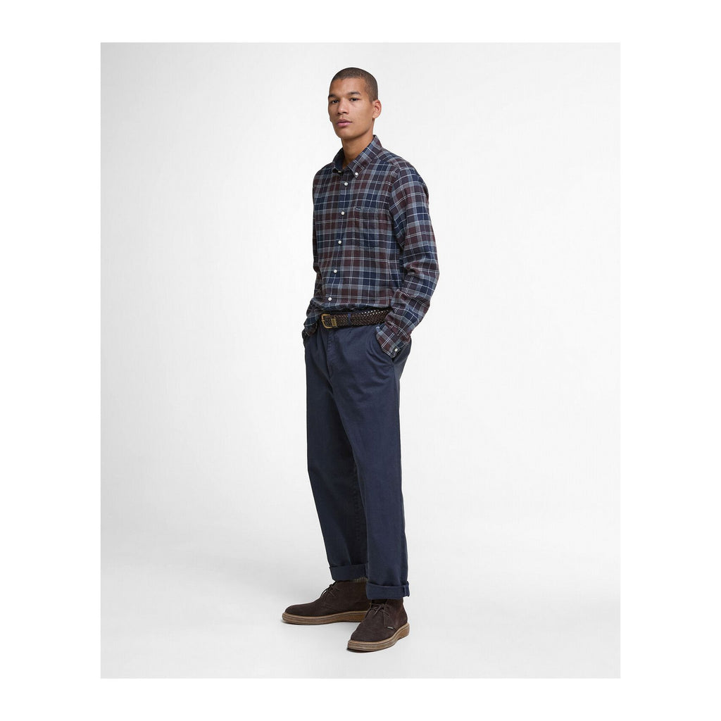 Fortrose Tailored Tartan Shirt, Midnight oak tartan