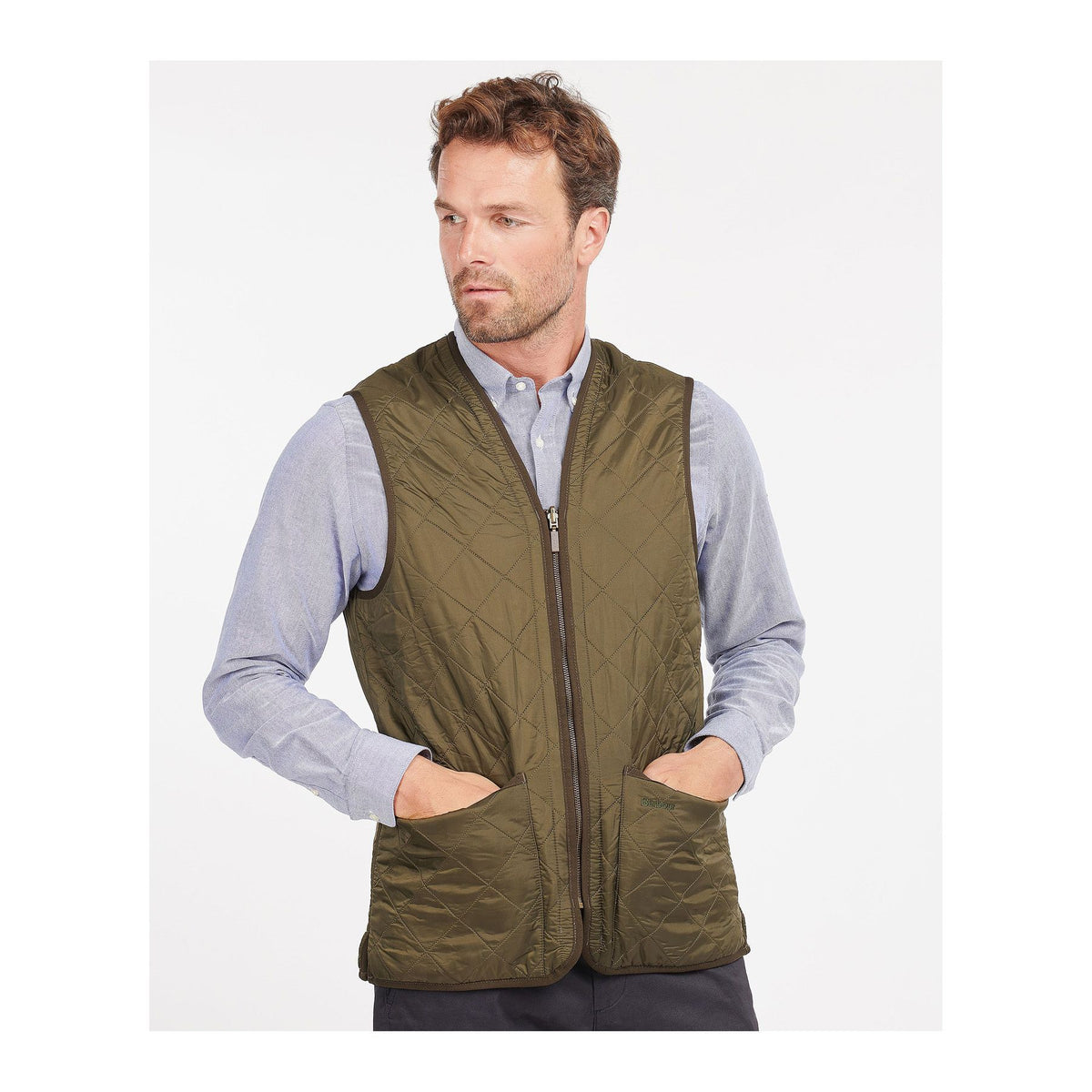Polarquilt Waistcoat/Zip-In Liner, Olive