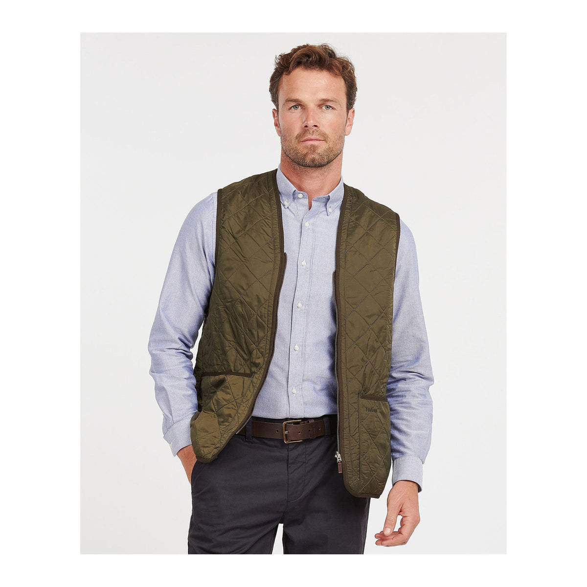Polarquilt Waistcoat/Zip-In Liner, Olive