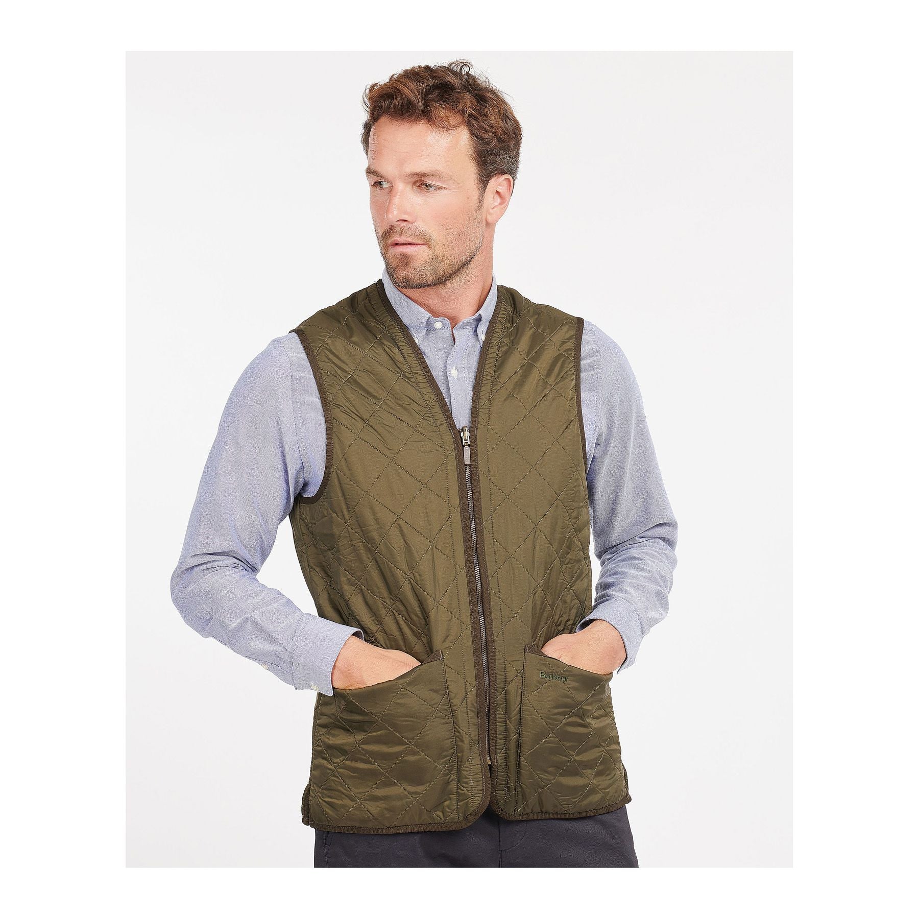 Polarquilt Waistcoat/Zip-In Liner, Olive