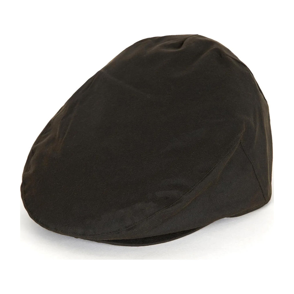 Wax Flat Cap, Olive