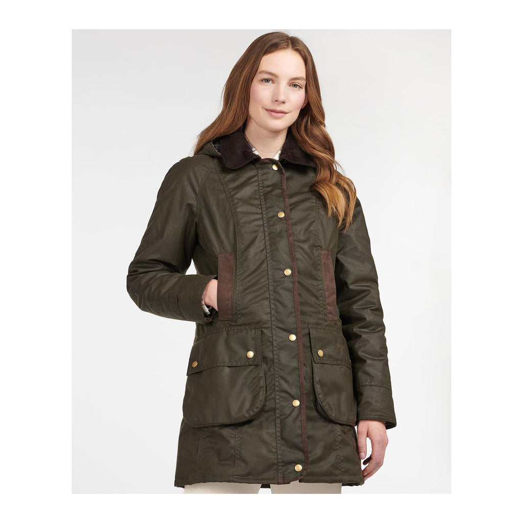 Bower Wax Jacket W, Olive