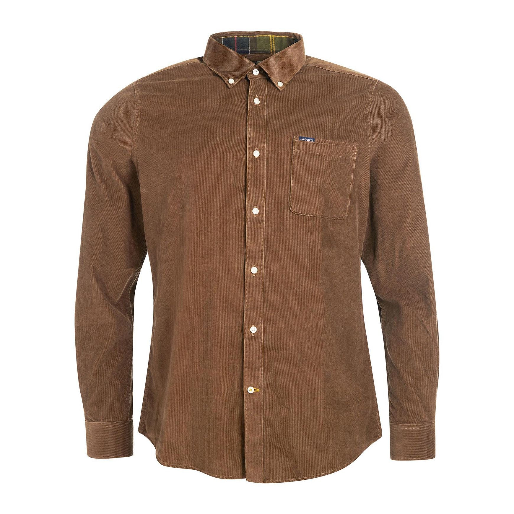 Ramsey Tailored Cord Shirt, Brown