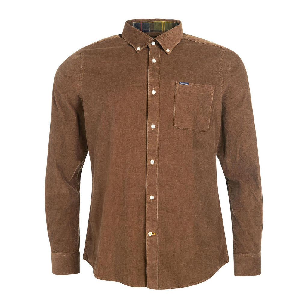 Ramsey Tailored Cord Shirt, Brown