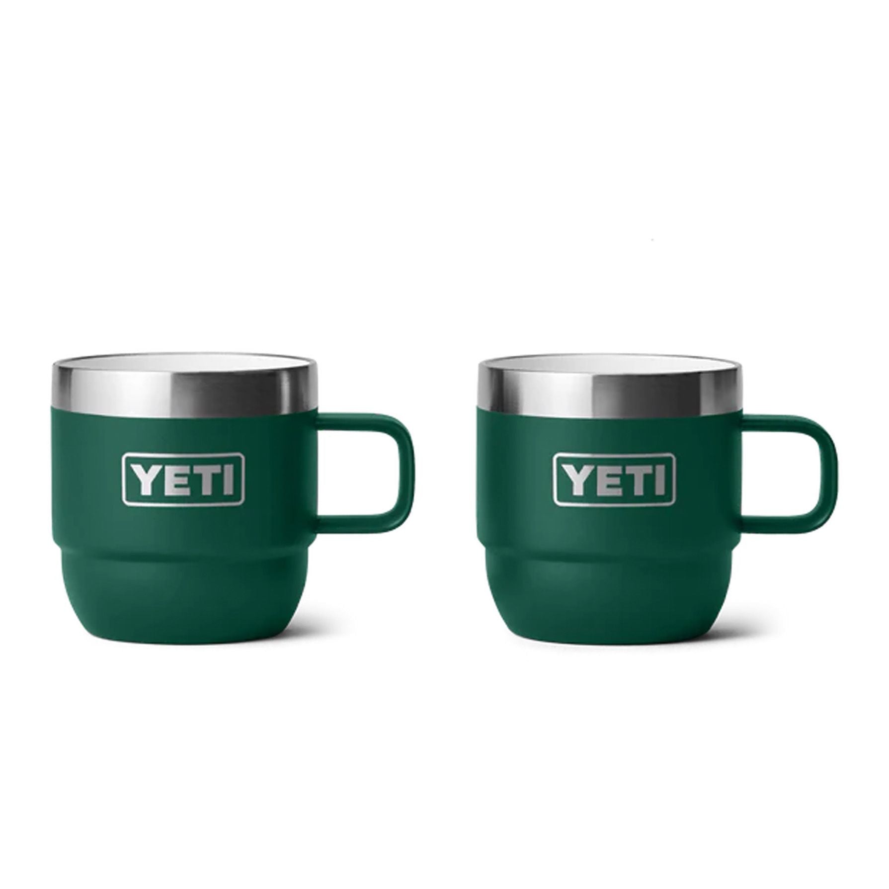 Espresso 6oz (177 ML) Mug 2-pack, Black forest green