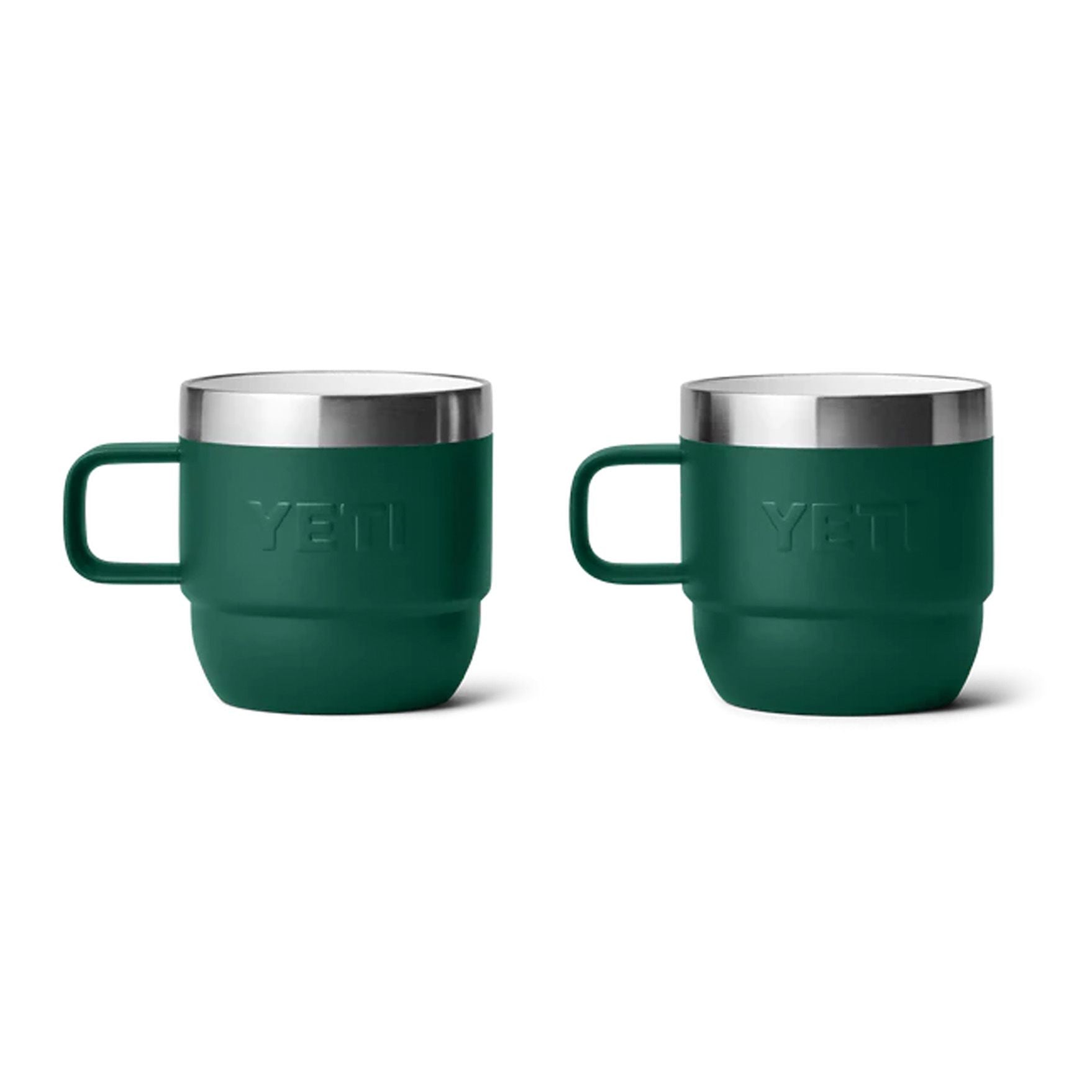Espresso 6oz (177 ML) Mug 2-pack, Black forest green