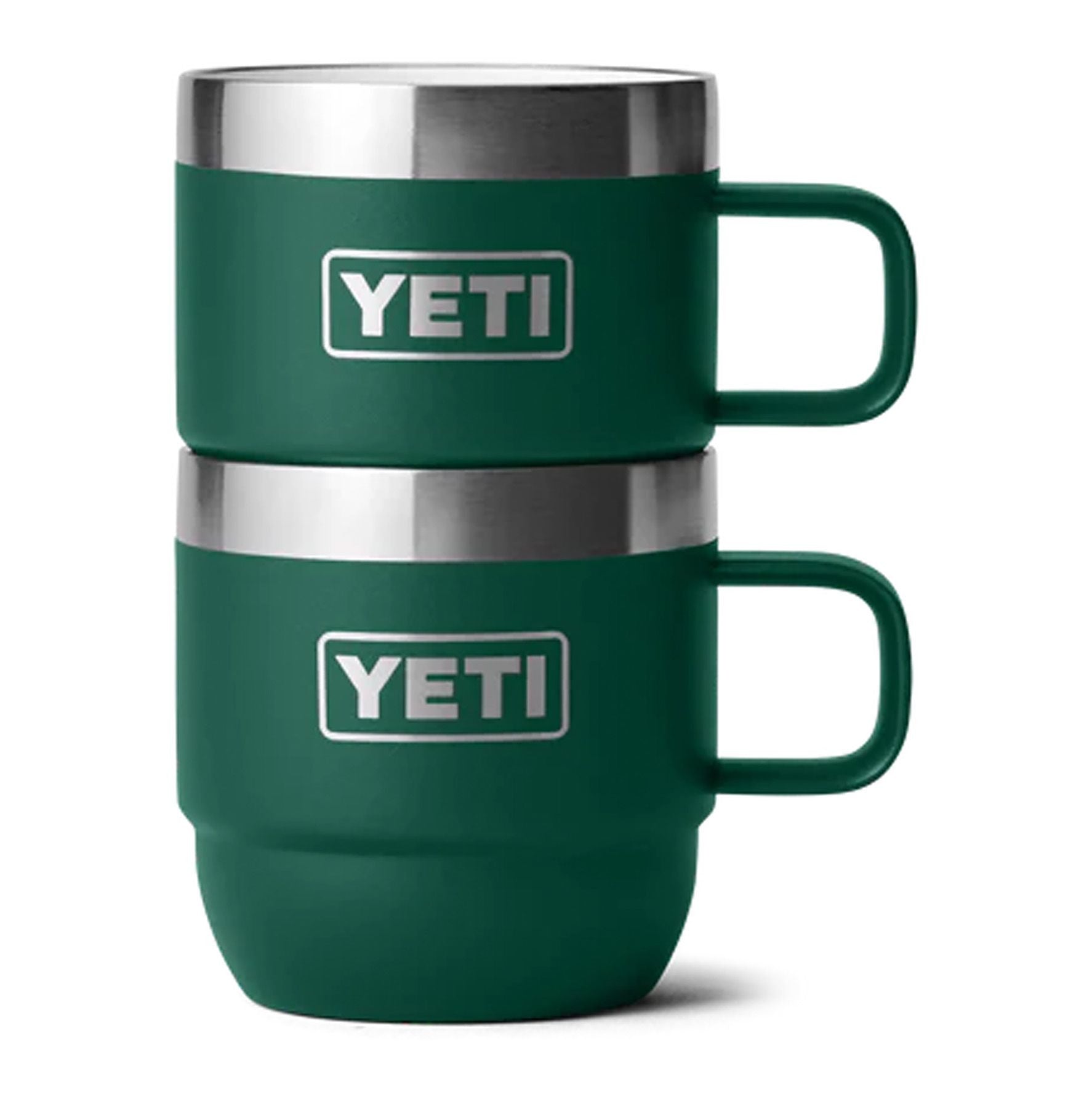 Espresso 6oz (177 ML) Mug 2-pack, Black forest green