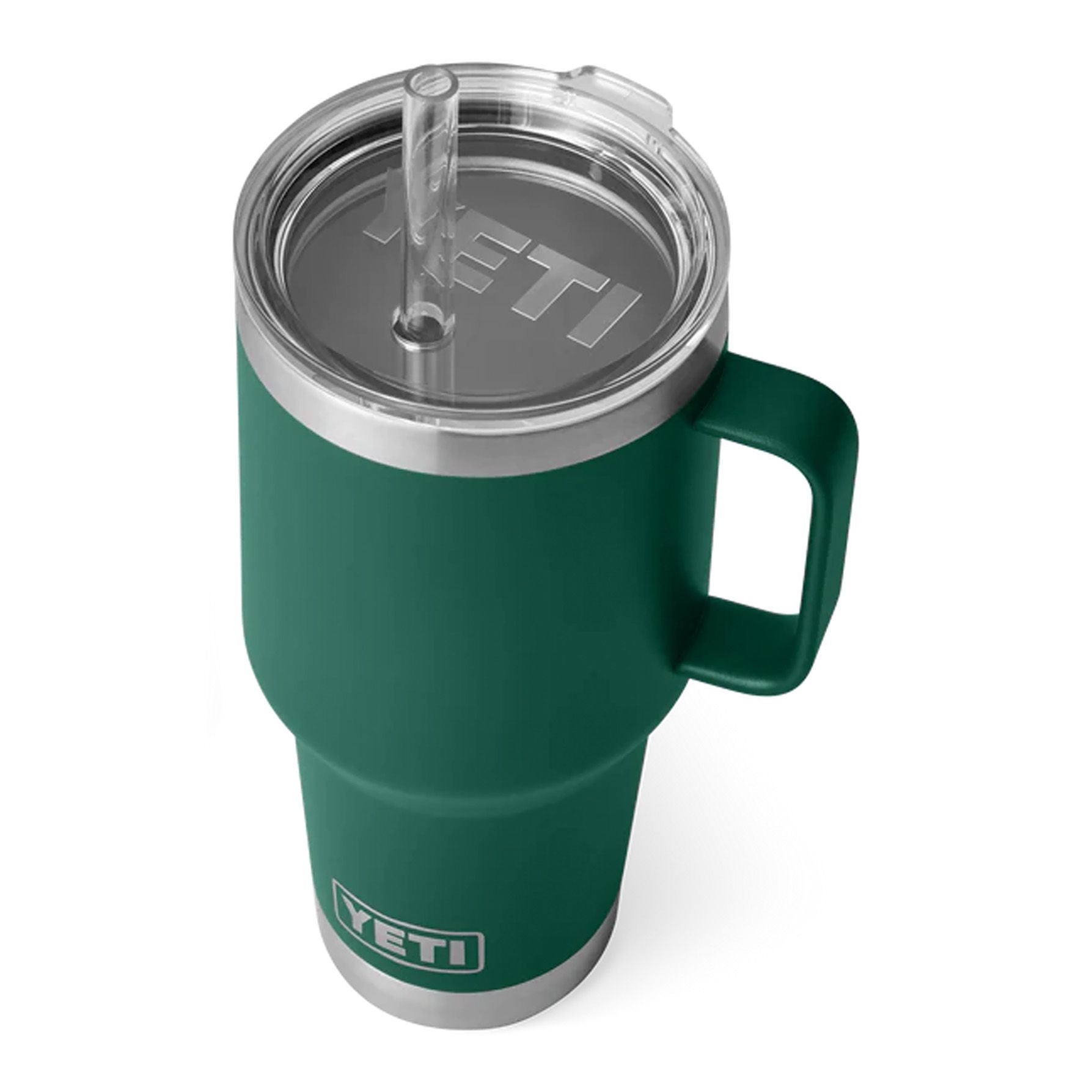 Rambler 35 Oz (994 ML) Straw Mug, Black forest green