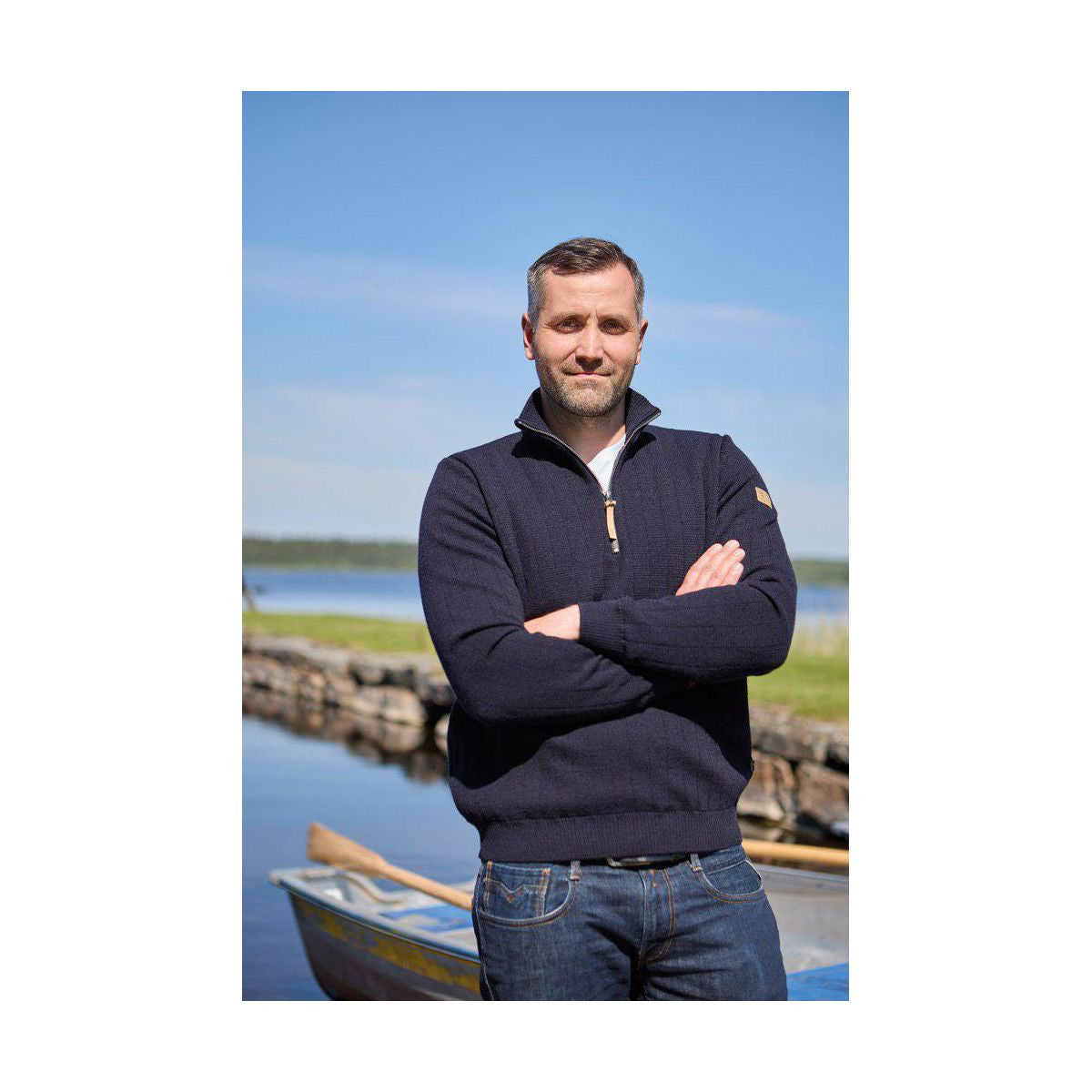 Hugo Half Zip Windbreaker M, Navy