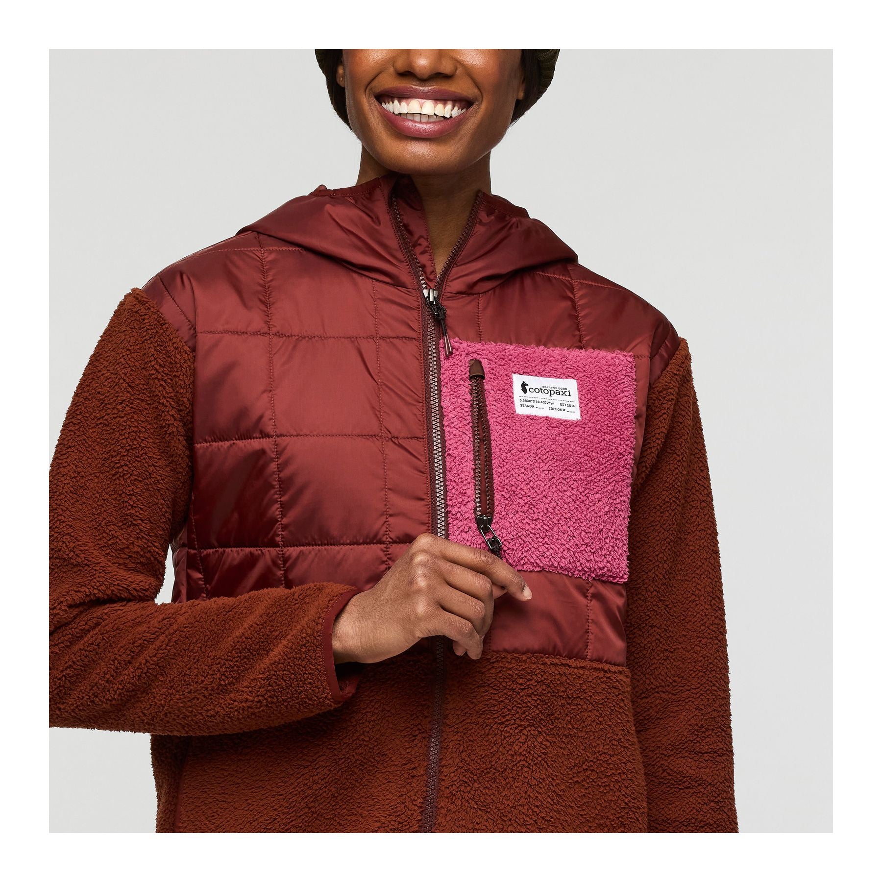 Trico Hybrid Hooded Jacket W, Rusty and rusty