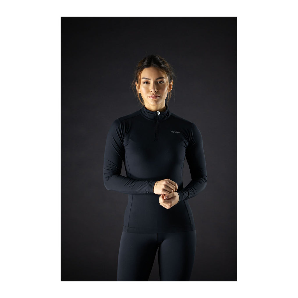 Datola Half Zip Top W, Black