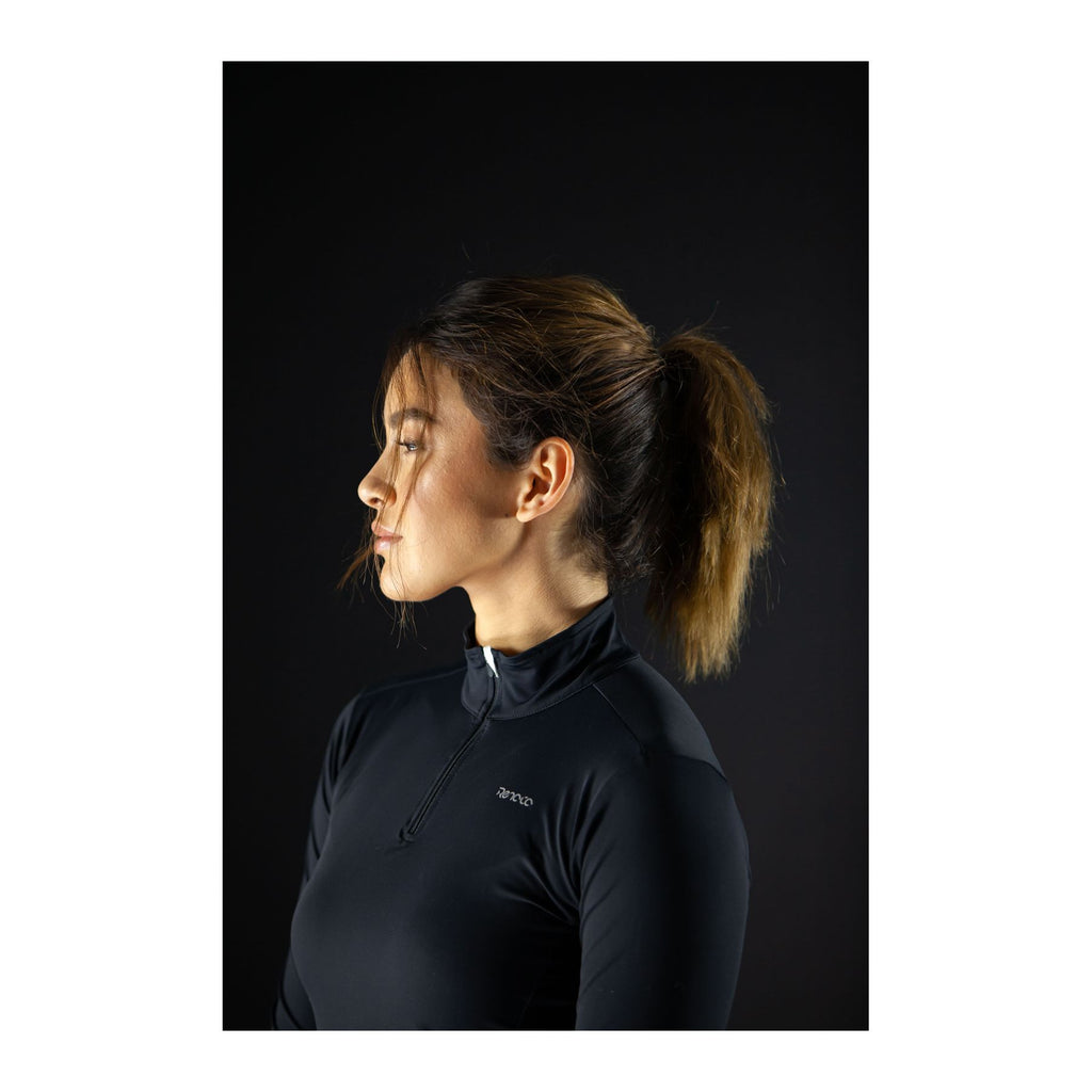 Datola Half Zip Top W, Black