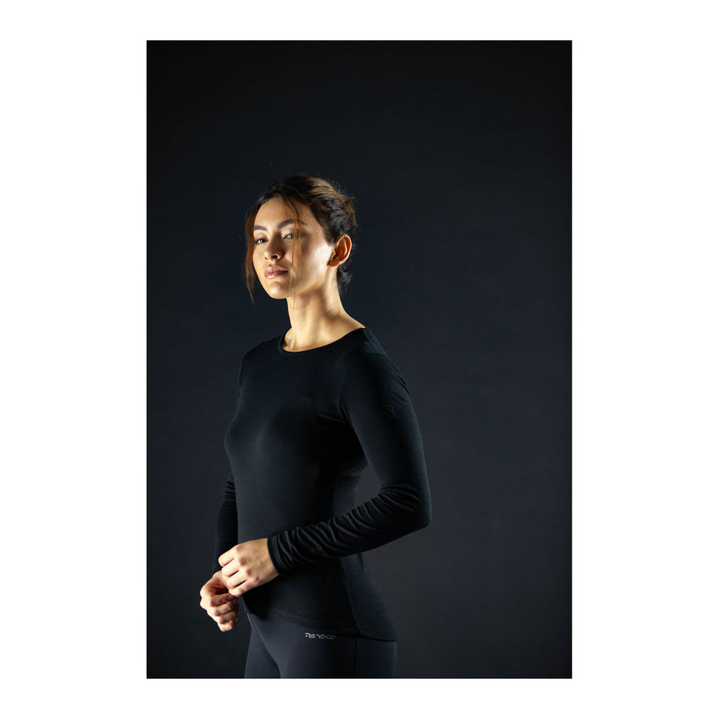 Beryllona Merino Top W, Black