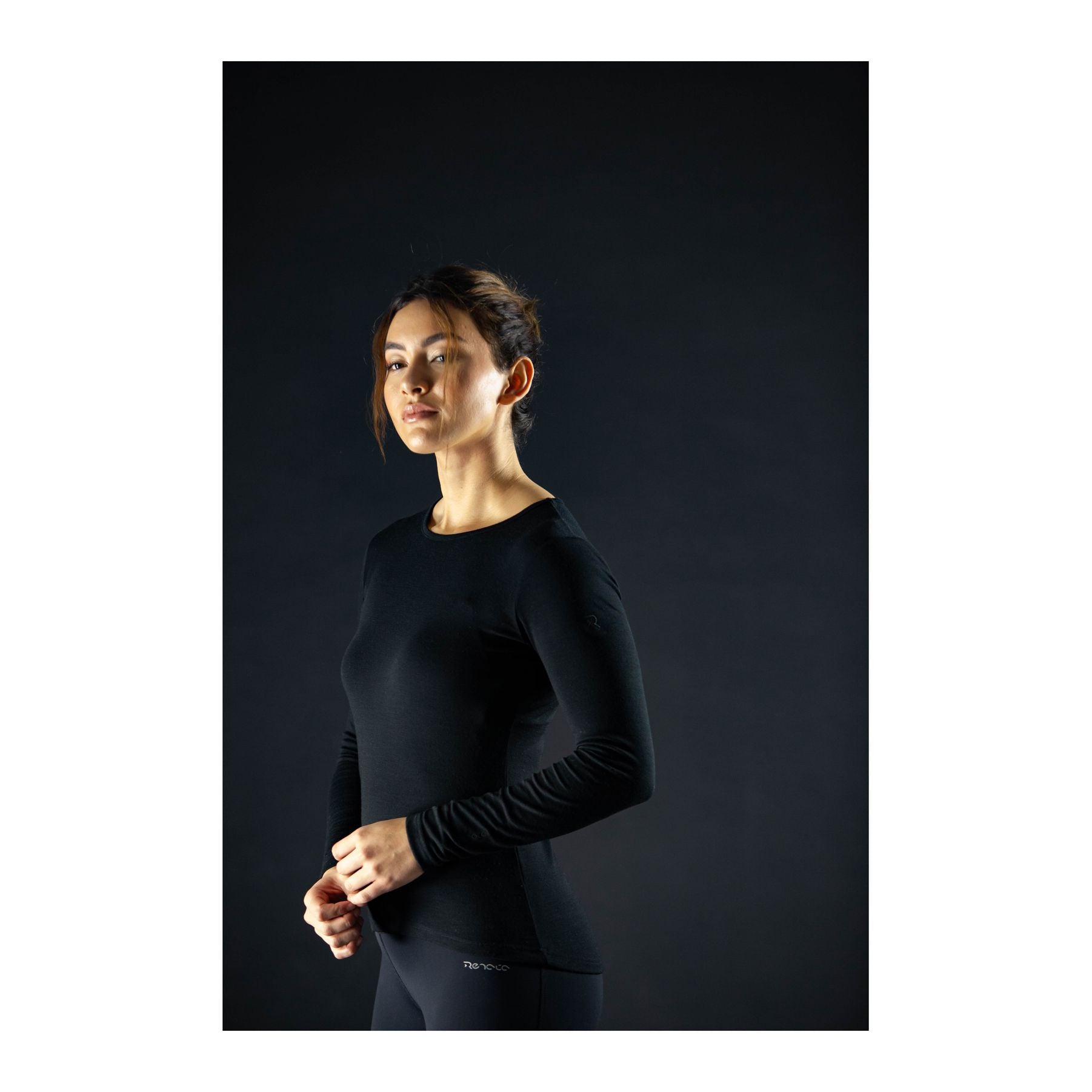 Beryllona Merino Top W, Black