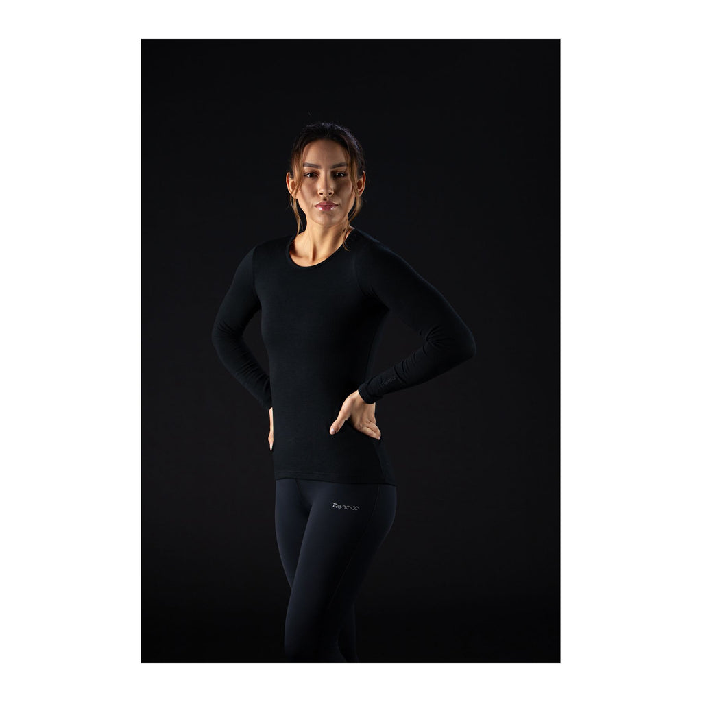 Beryllona Merino Top W, Black