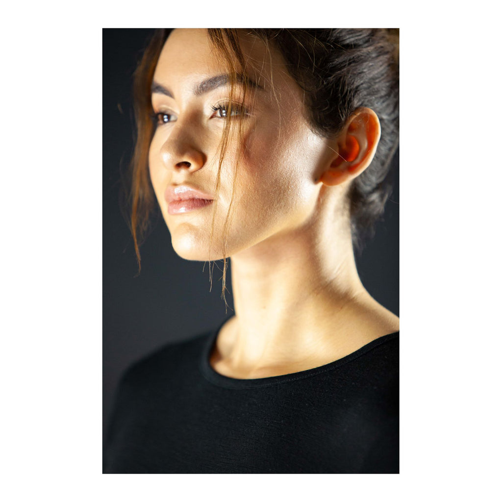 Beryllona Merino Top W, Black
