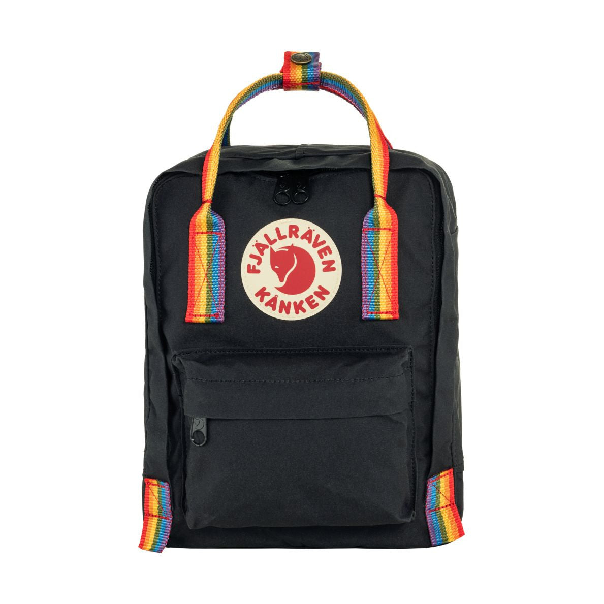 Kånken Rainbow Mini, Black-rainbow pattern