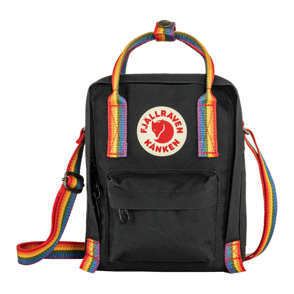 Kånken Rainbow Sling, Black rainbow pattern