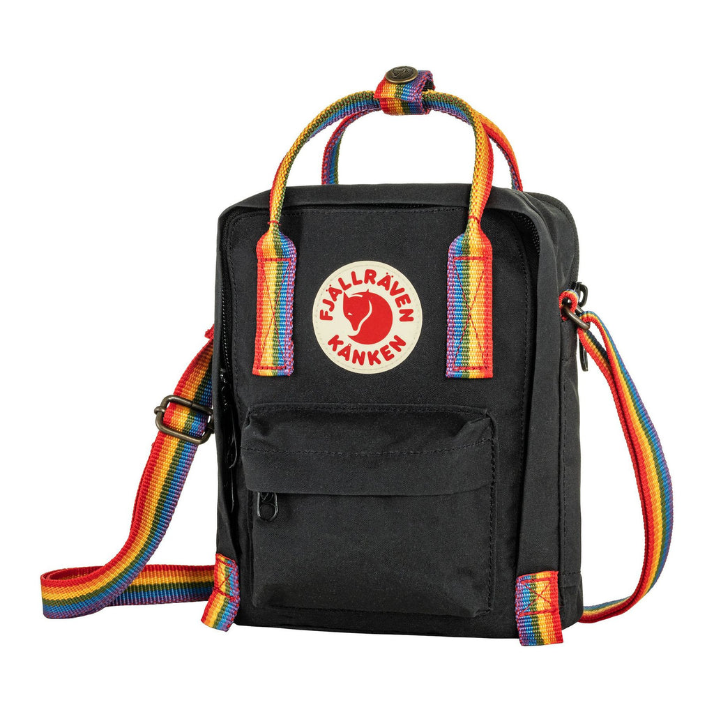 Kånken Rainbow Sling, Black rainbow pattern