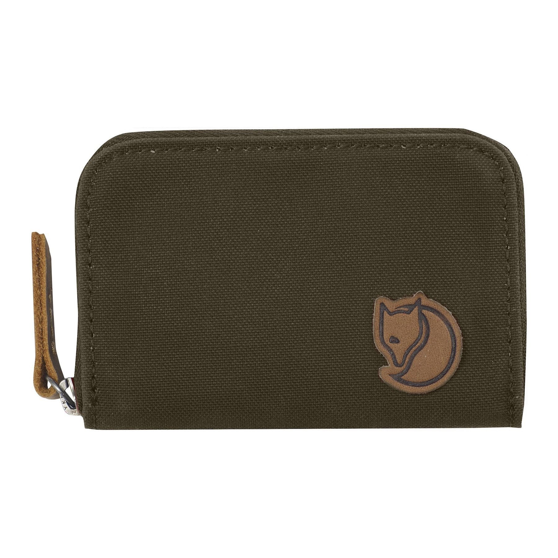 Zip Card Holder, Dark olive
