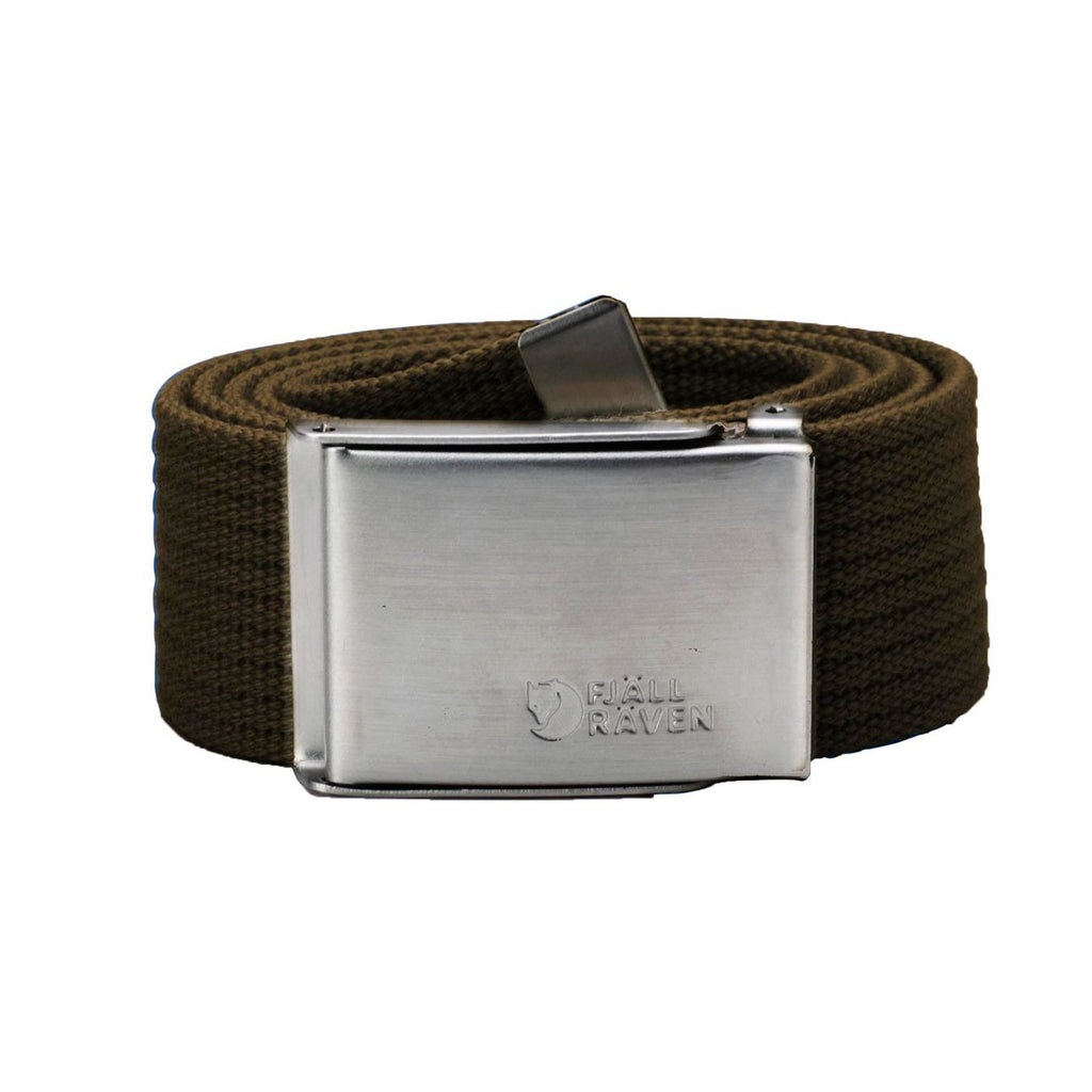 Canvas Belt, Dark olive