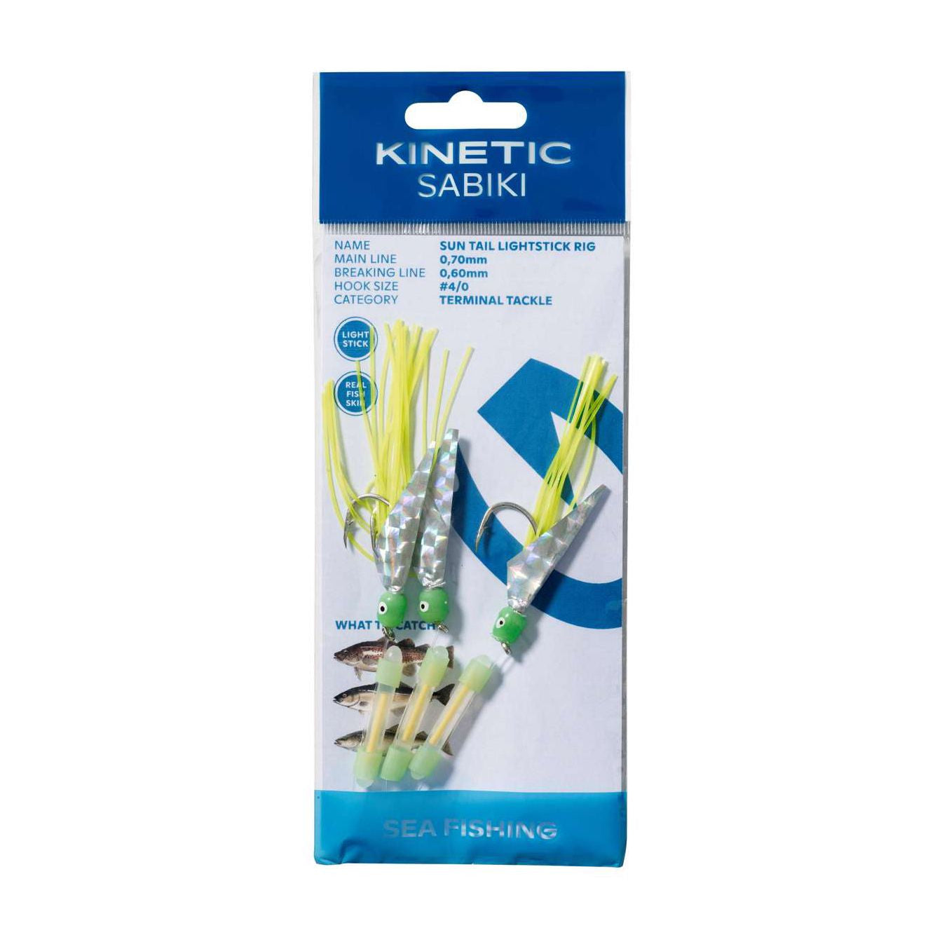 Sabiki Sun Tail Lightstick #4/0, Yellow/green