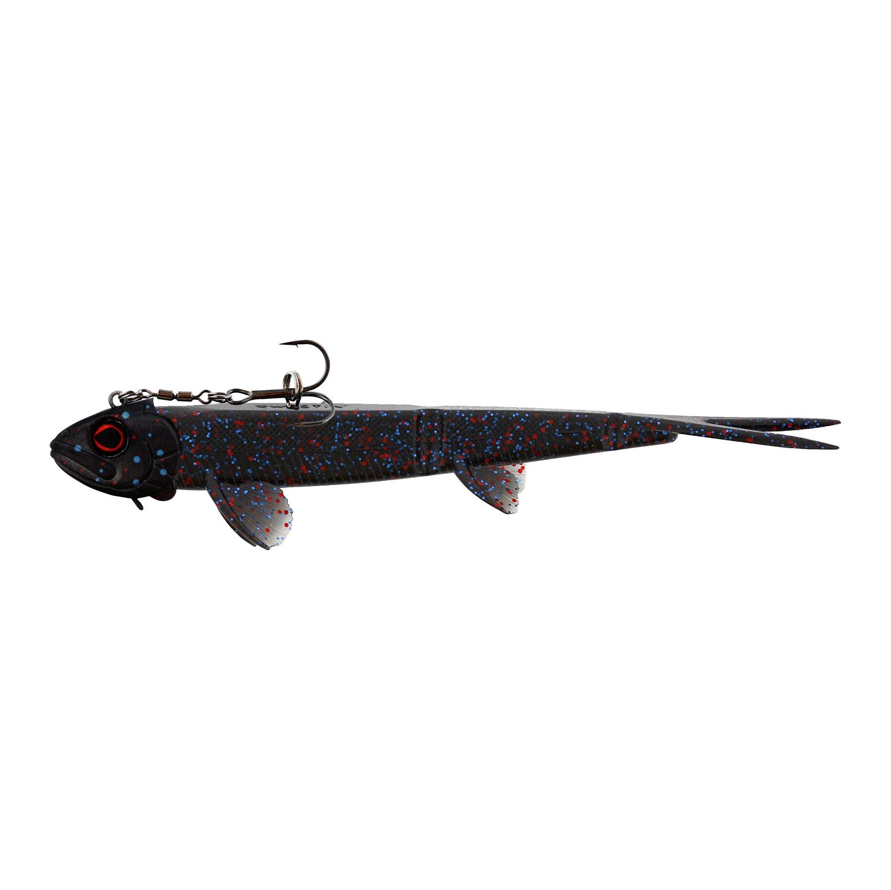 Twinteez Pelagic V-tail R 'n R 21cm 70g, Black mamba