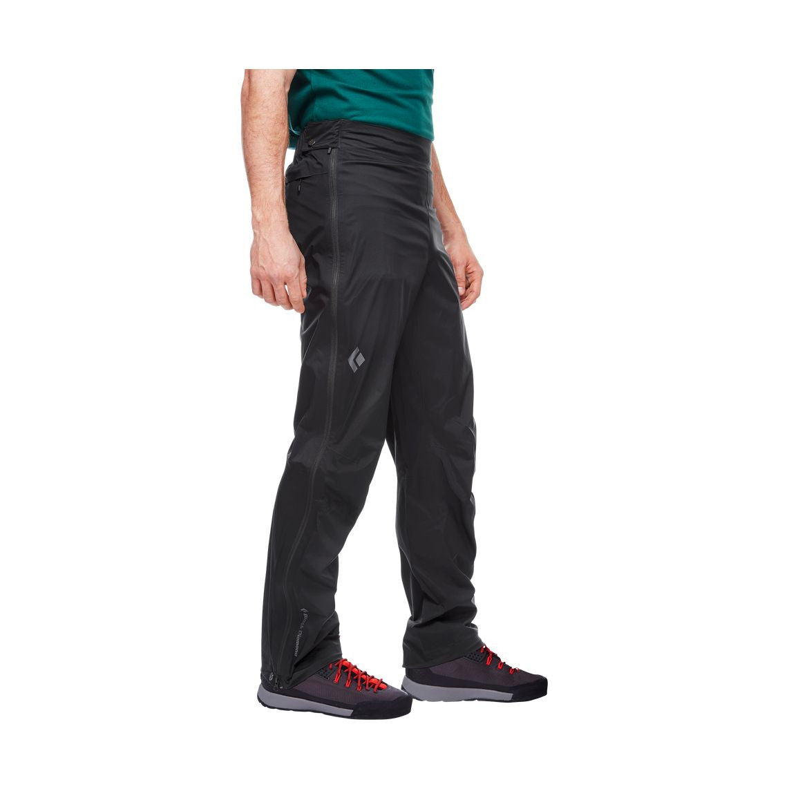 Stormline Stretch Full Zip Rain Pants M, Black