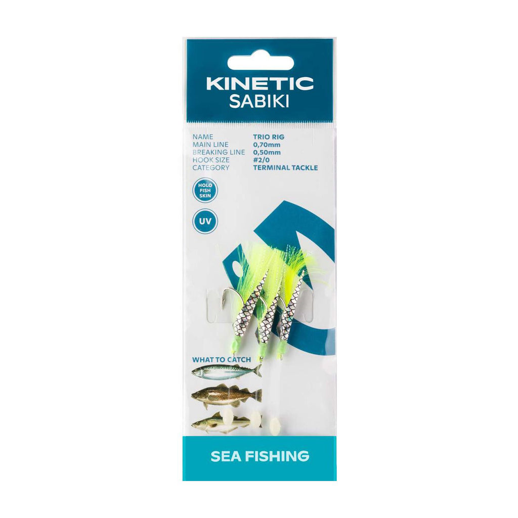 Sabiki Trio #2/0, Chartreuse