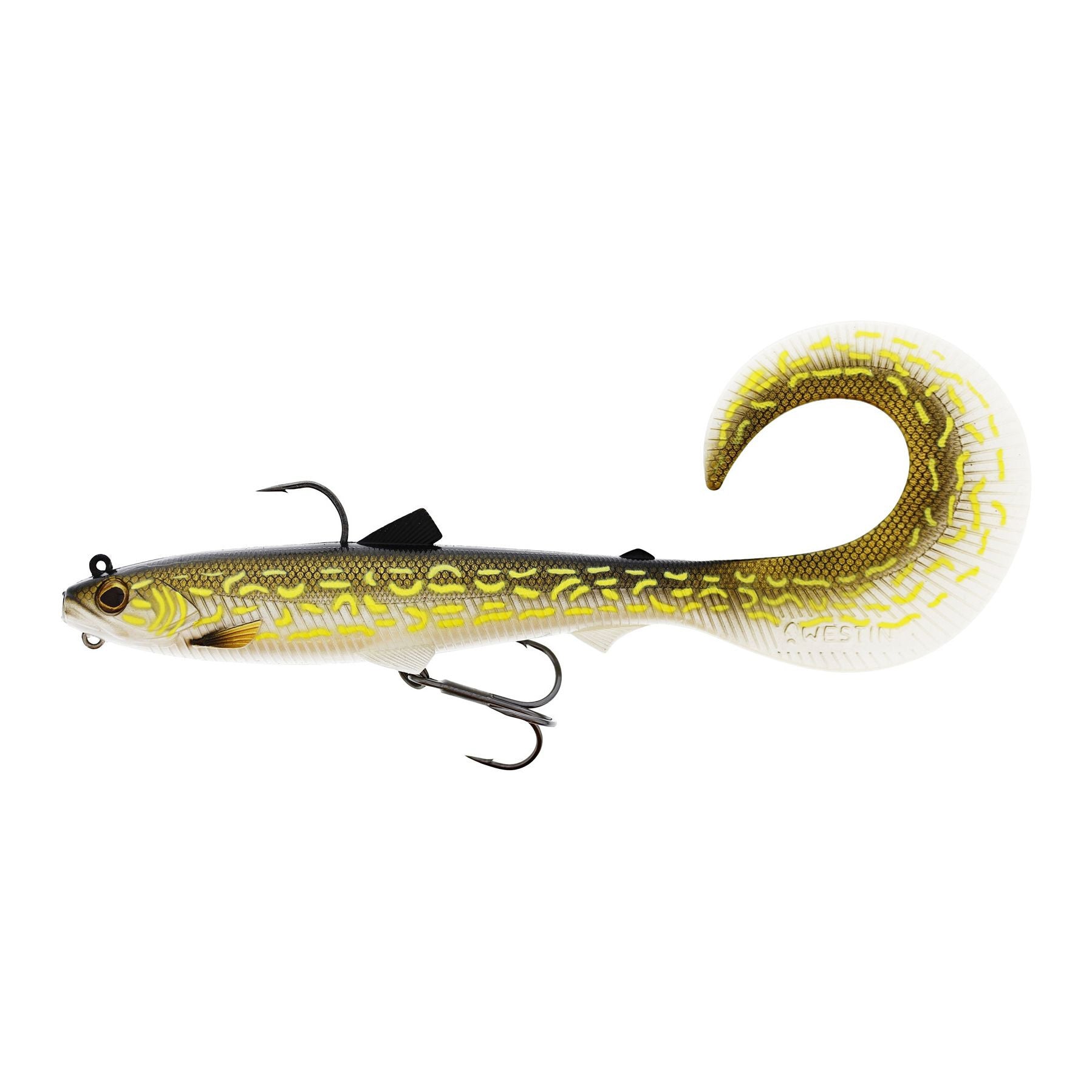 Bullteez Curltail R2f 21cm 73g Sinking, Natural pike