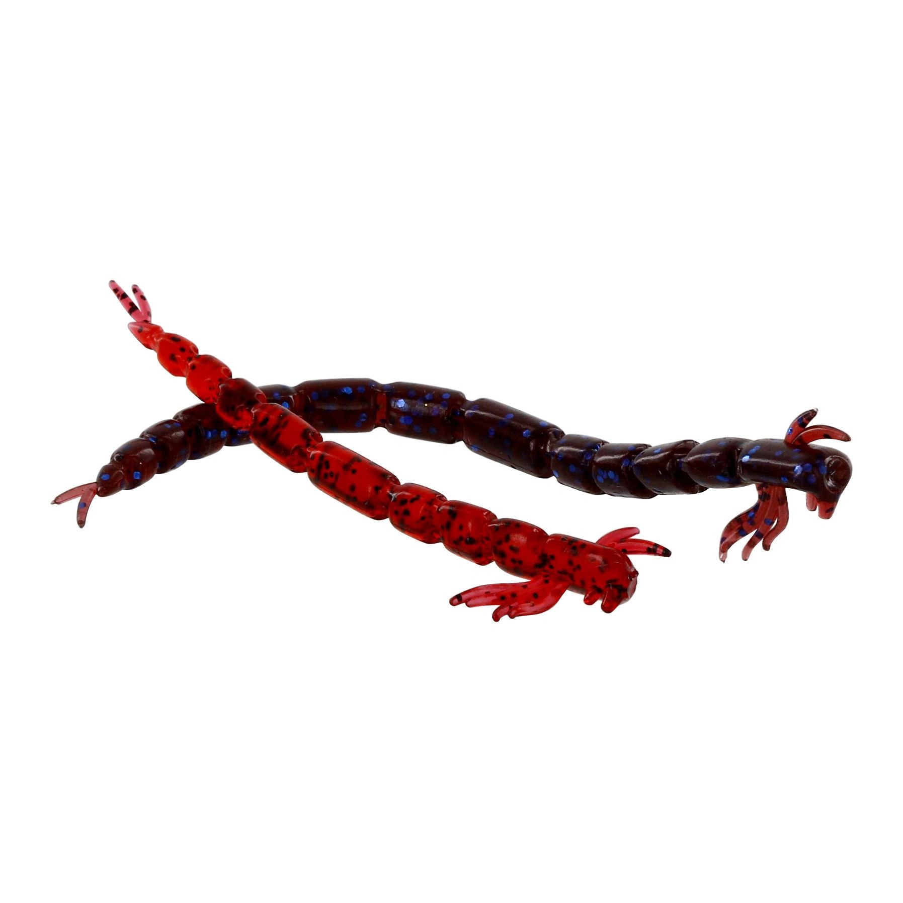 Bloodteez Worm 7,5cm 1g 6pcs, Indigo uv red