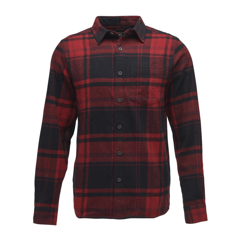 Project Flannel M, Red rock-black plaid