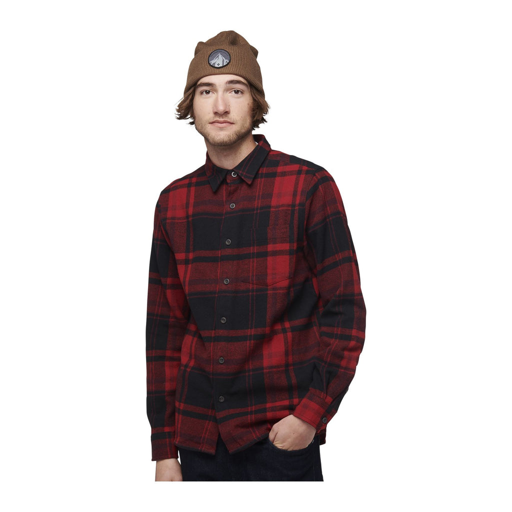 Project Flannel M, Red rock-black plaid